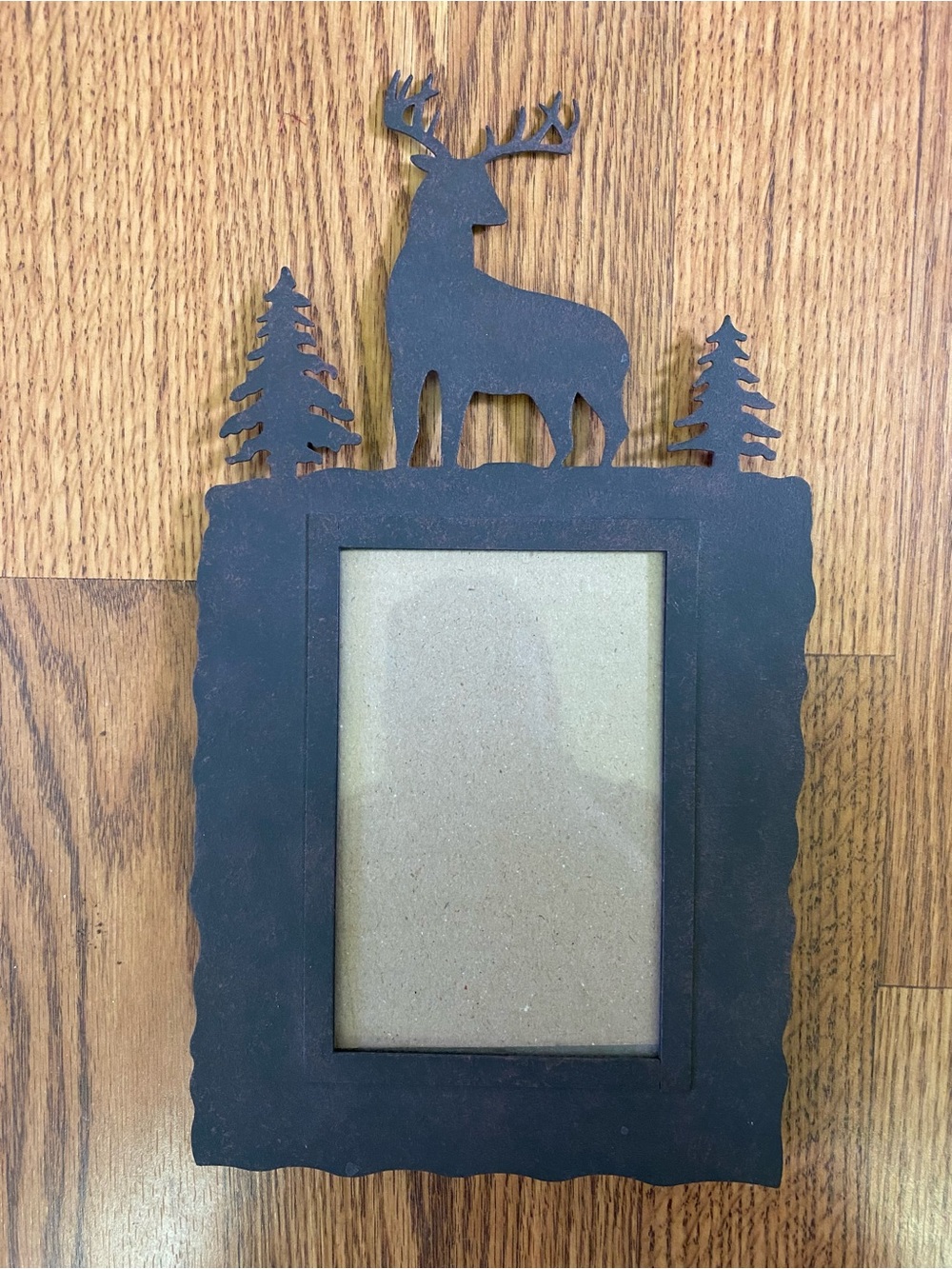 Rustic Black Deer Silhouette 5x7 Frame -